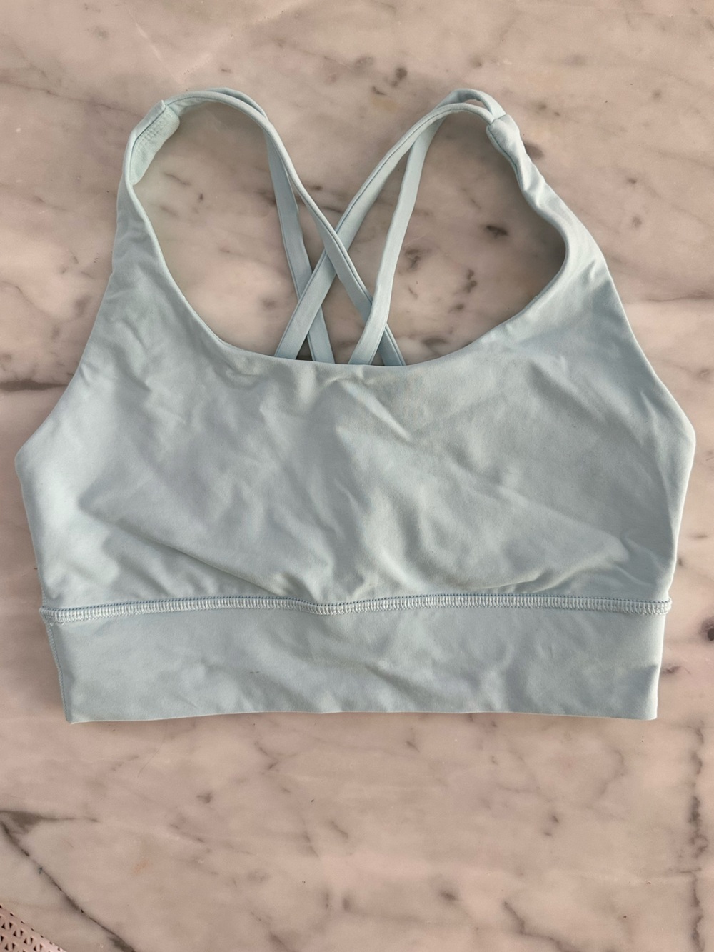 lululemon athletica Light Blue Crossback Sports Bra
